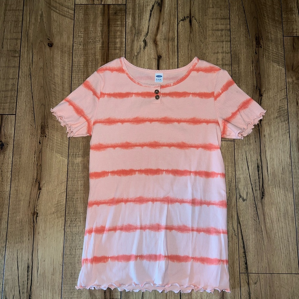 striped coral top